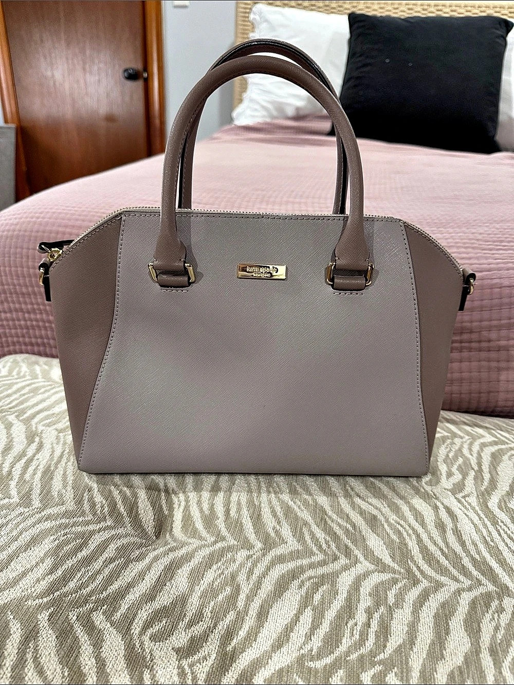 Kate Spade Satchel in Grey/Lavender